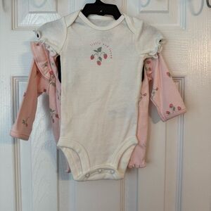 Carter’s baby girl 3 piece outfit